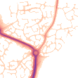 Daytime road noise heatmap for NN11 0GN