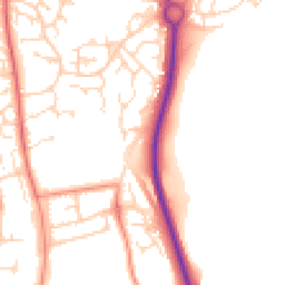 Daytime road noise heatmap for NN11 0JA