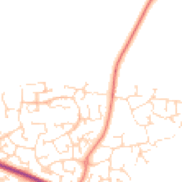 Daytime road noise heatmap for NN11 0NZ