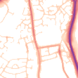 Daytime road noise heatmap for NN11 0PN