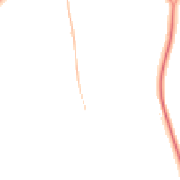 Night-time road noise heatmap for NN11 0PN