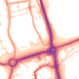 Daytime road noise heatmap for NN11 0PP