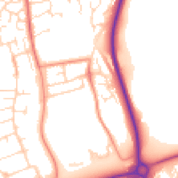 Daytime road noise heatmap for NN11 0PQ