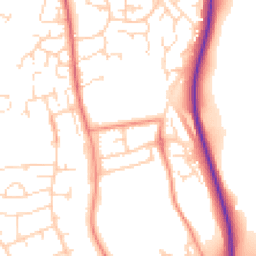 Daytime road noise heatmap for NN11 0PT