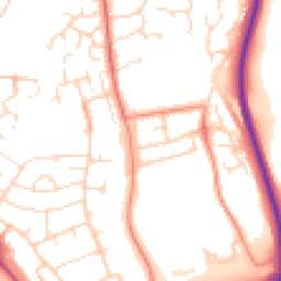Daytime road noise heatmap for NN11 0PU