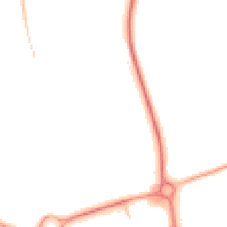 Night-time road noise heatmap for NN11 0PW