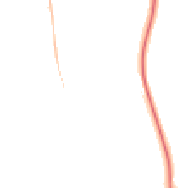Night-time road noise heatmap for NN11 0PZ