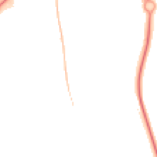 Night-time road noise heatmap for NN11 0QW