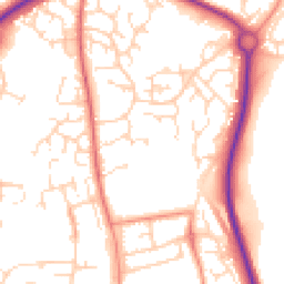 Daytime road noise heatmap for NN11 0RH