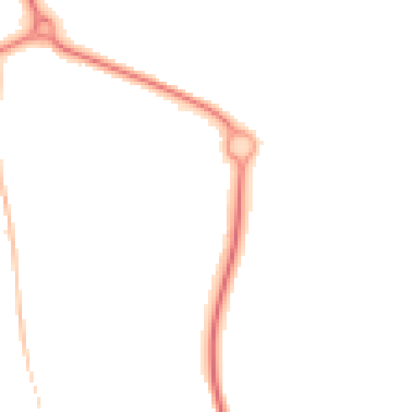 Night-time road noise heatmap for NN11 0RW