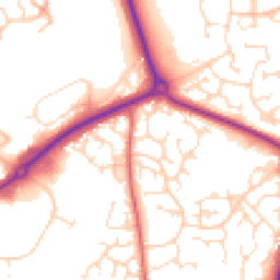 Daytime road noise heatmap for NN11 0TJ
