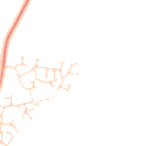 Daytime road noise heatmap for NN11 2AG