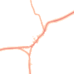 Daytime road noise heatmap for NN11 2LW
