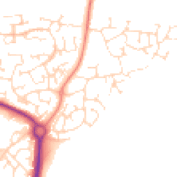 Daytime road noise heatmap for NN11 2NZ