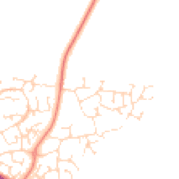 Daytime road noise heatmap for NN11 2PF