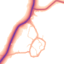 Daytime road noise heatmap for NN11 3BB
