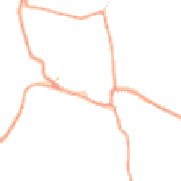 Daytime road noise heatmap for NN11 3BW