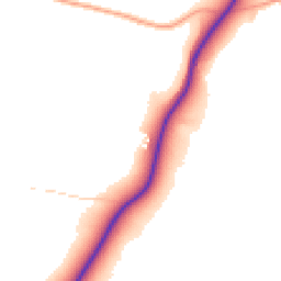 Daytime road noise heatmap for NN11 3BY