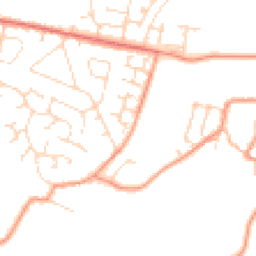 Daytime road noise heatmap for NN11 3EL