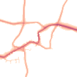 Daytime road noise heatmap for NN11 3ET