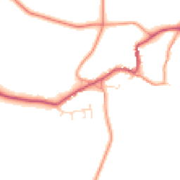 Daytime road noise heatmap for NN11 3HB