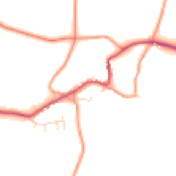 Daytime road noise heatmap for NN11 3HG