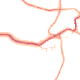 Daytime road noise heatmap for NN11 3HL