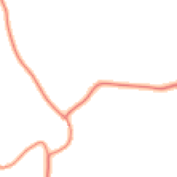 Daytime road noise heatmap for NN11 3SD