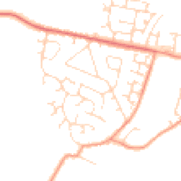 Daytime road noise heatmap for NN11 3SR