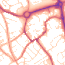 Daytime road noise heatmap for NN11 4AA