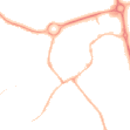 Night-time road noise heatmap for NN11 4AA