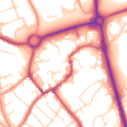 Daytime road noise heatmap for NN11 4BG