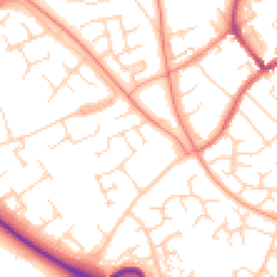 Daytime road noise heatmap for NN11 4FX
