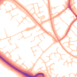 Daytime road noise heatmap for NN11 4FY