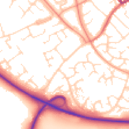 Daytime road noise heatmap for NN11 4HJ