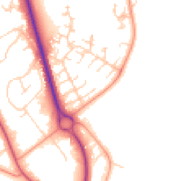 Daytime road noise heatmap for NN11 4LW