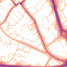 Daytime road noise heatmap for NN11 4RL