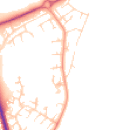 Daytime road noise heatmap for NN11 4SJ
