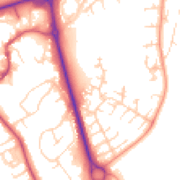 Daytime road noise heatmap for NN11 4TJ