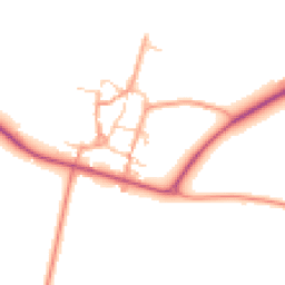 Daytime road noise heatmap for NN11 6DD