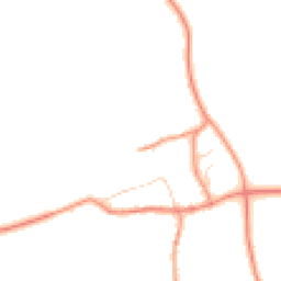 Daytime road noise heatmap for NN11 6DR