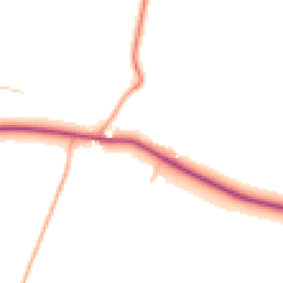 Daytime road noise heatmap for NN11 6DX