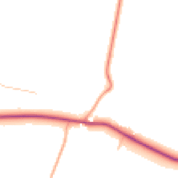 Daytime road noise heatmap for NN11 6DY
