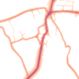Daytime road noise heatmap for NN11 6FB