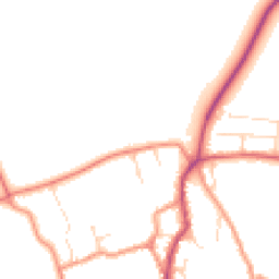 Daytime road noise heatmap for NN11 6FD