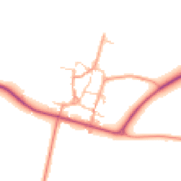 Daytime road noise heatmap for NN11 6JL