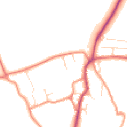 Daytime road noise heatmap for NN11 6LP