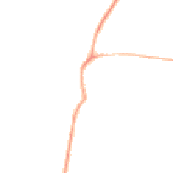 Night-time road noise heatmap for NN11 6XQ
