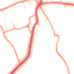 Daytime road noise heatmap for NN11 6XR