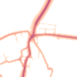 Daytime road noise heatmap for NN11 6XW